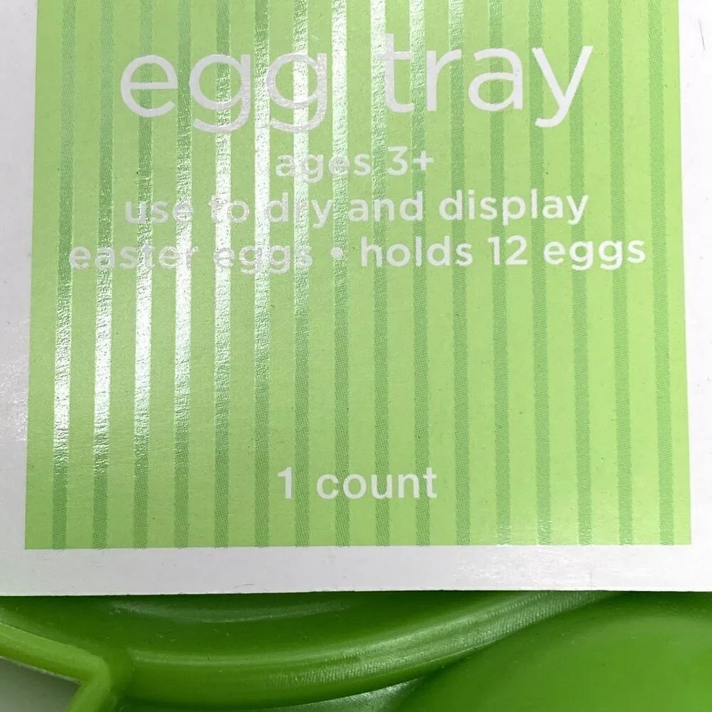 Target Egg Display Tray 12 Eggs Serveware Green Plastic